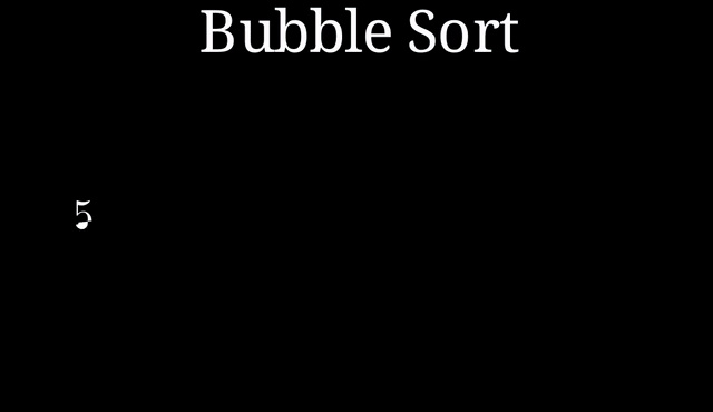 Bubble Sort animation